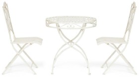 Комплект (стол + 2 стула) Secret de Maison PALLADIO (mod. PL08-8668/8669)  белый антик (antique white) 