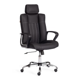 Кресло OXFORD хром  коричневый/коричневый перфорированный 
